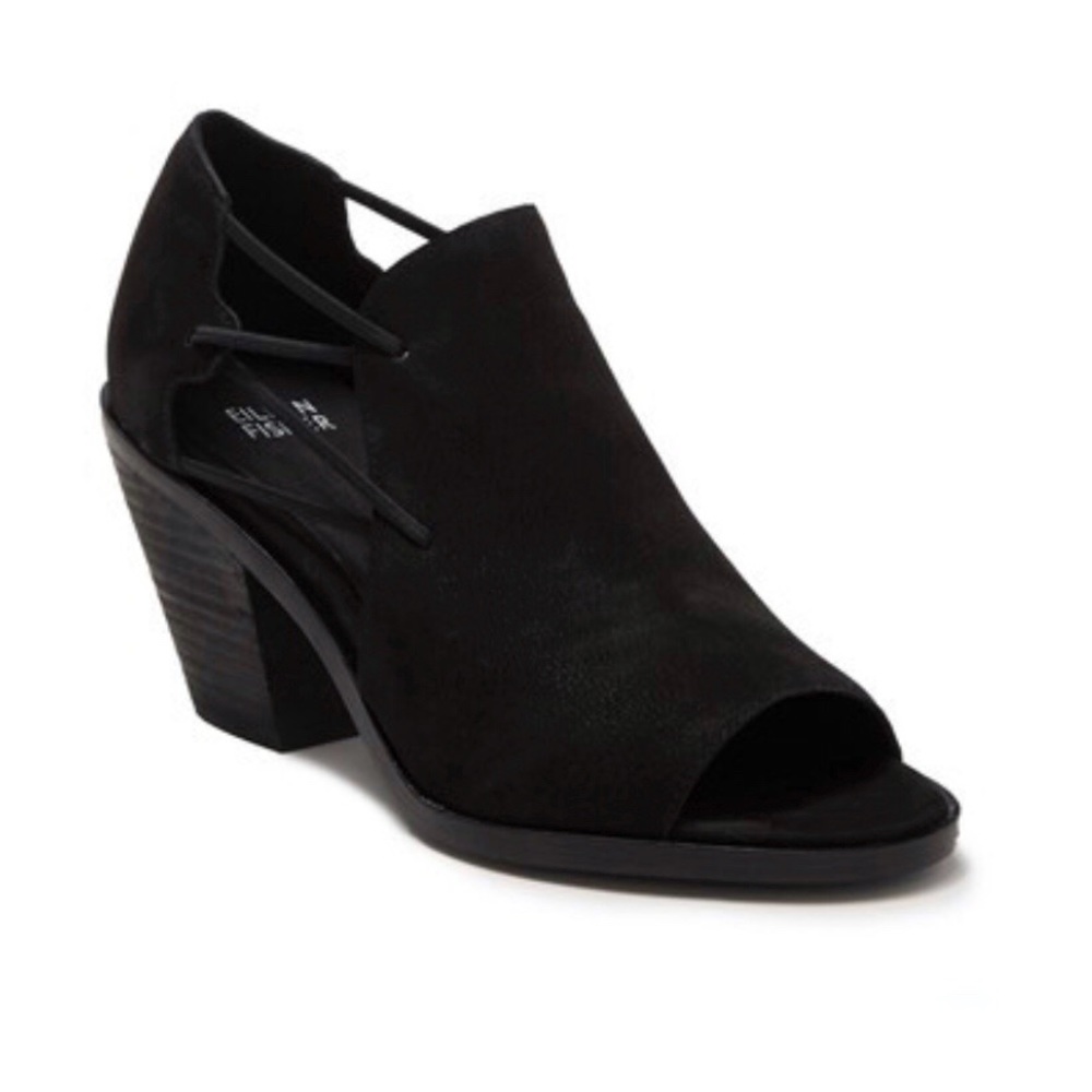 SOLD NWT Eileen Fisher Nikki Peep Toe Block Heel Sandal